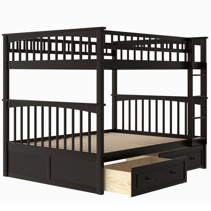 Bunk Bed With Drawers, Convertible Design by HouseOfZazla