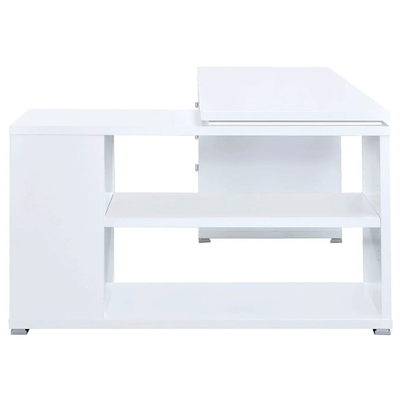 Yvette 60-inch 3-drawer L-Shape Computer Desk White by Unique Piece Furniture