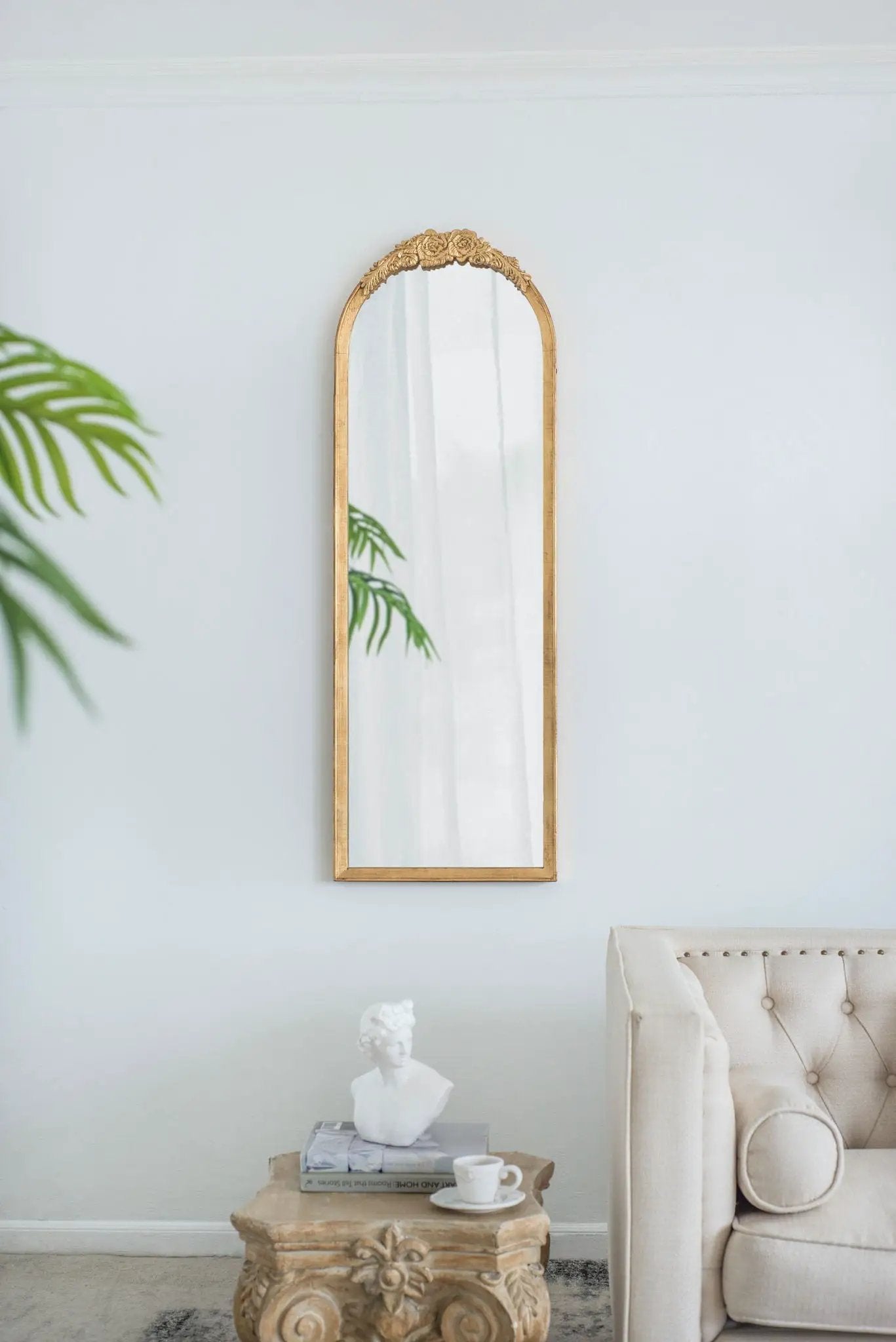 Wood Floor Mirror, Full Body Mirror Dressing Make Up Mirror For Bathroom by Unique Piece Furniture