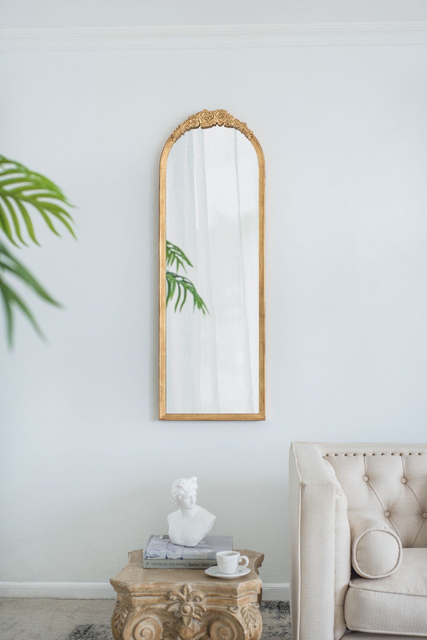 Wood Floor Mirror, Full Body Mirror Dressing Make Up Mirror For Bathroom by HouseOfZazla