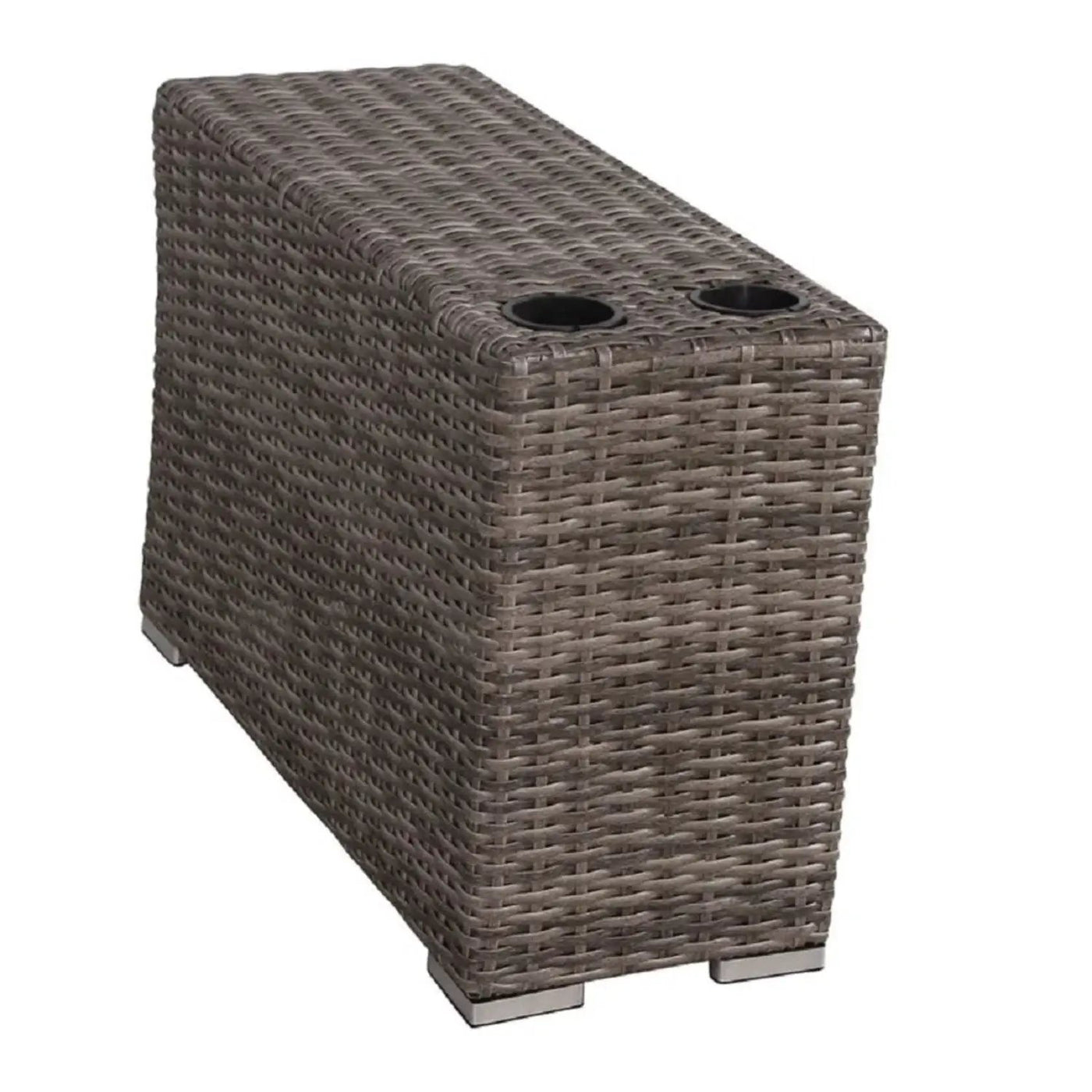 Wicker Outdoor Lounge Set With Cushions And Fire Pit by HouseOfZazla