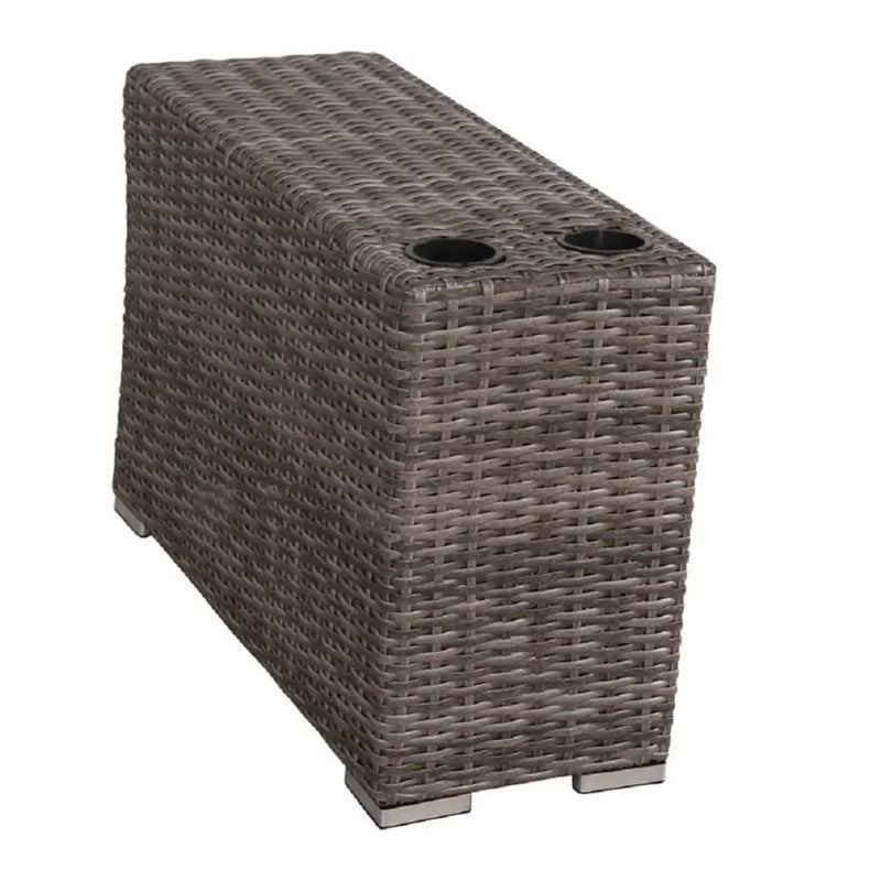 Wicker Outdoor Lounge Set With Cushions And Fire Pit by HouseOfZazla