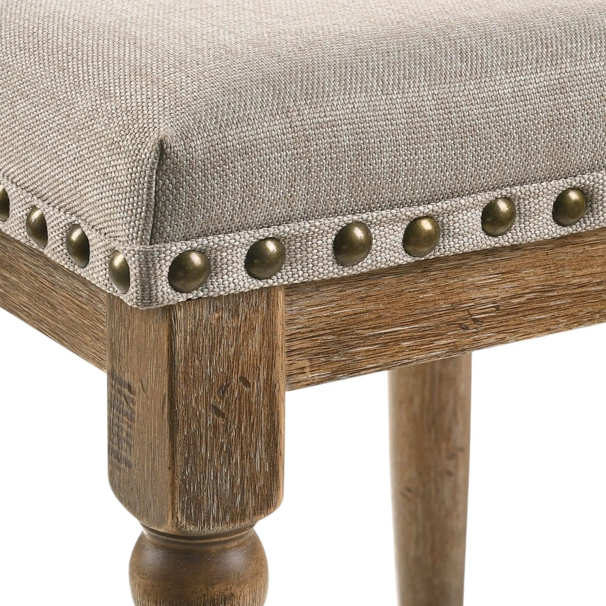 Farsiris - Weathered Counter Height Stool (Set 2) - Beige by Unique Piece Furniture