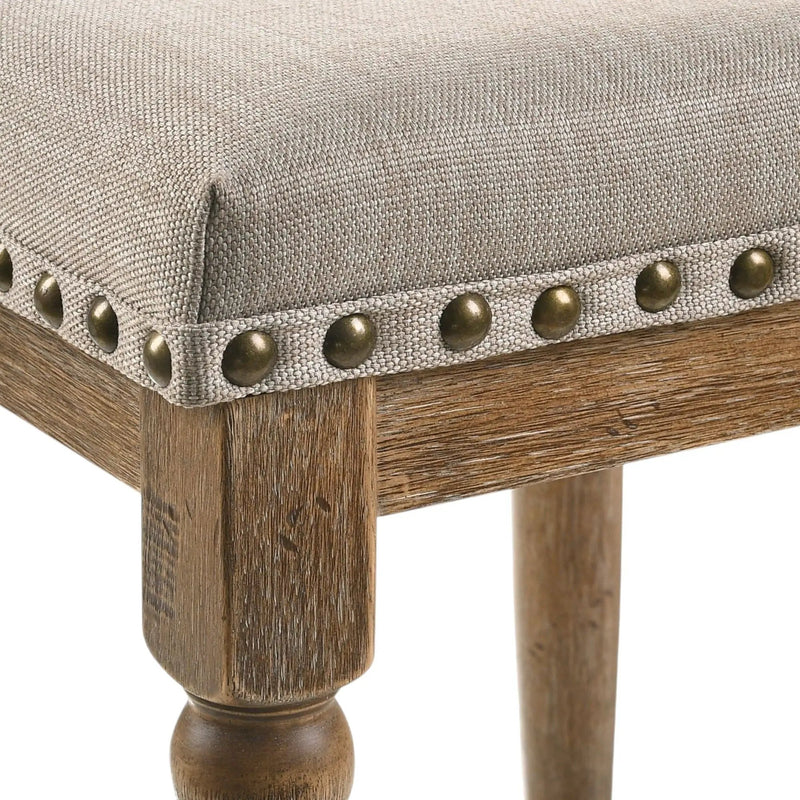Farsiris - Weathered Counter Height Stool (Set 2) - Beige by Unique Piece Furniture
