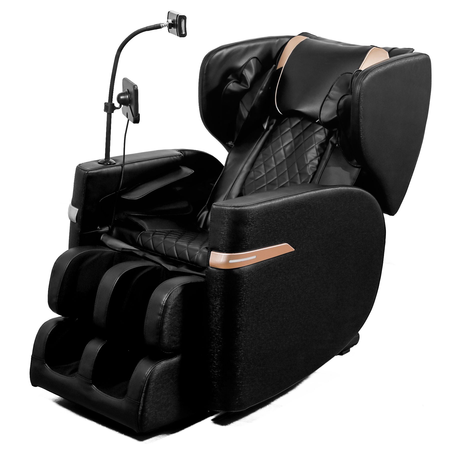 Massage Chair Recliner With Zero Gravity And Full Body Air Pressure - Black by HouseOfZazla