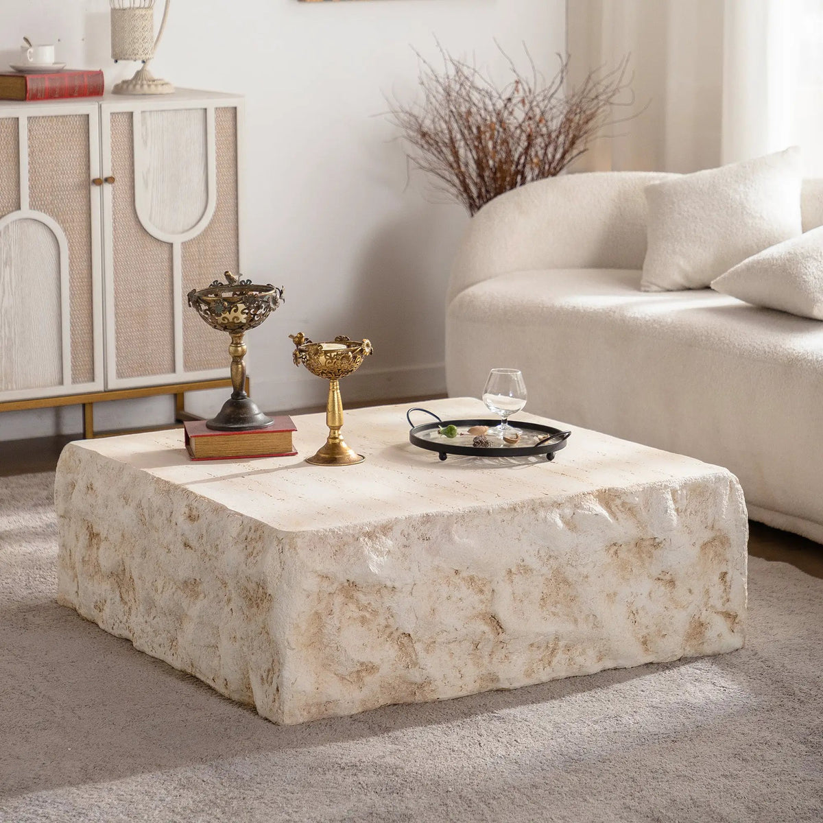 MgO Mid-Century Square Centre Coffee Table by HouseOfZazla