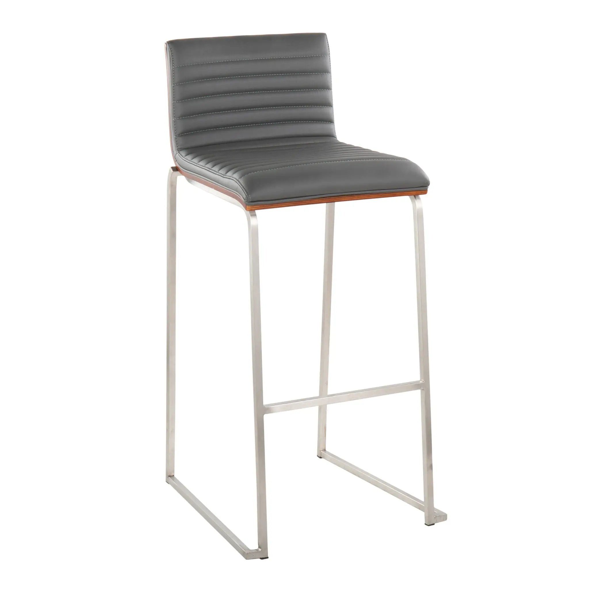 Mason Mara - Contemporary Fixed Height Barstool (Set of 2) by HouseOfZazla