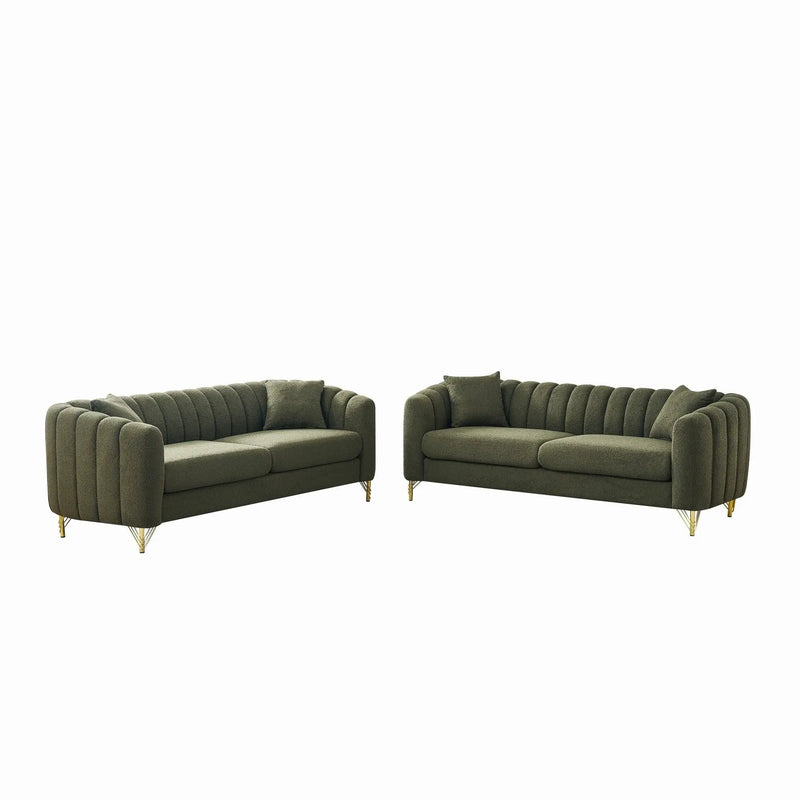 Oversized Sofa, Deep Tufted Couch by Unique Piece Furniture