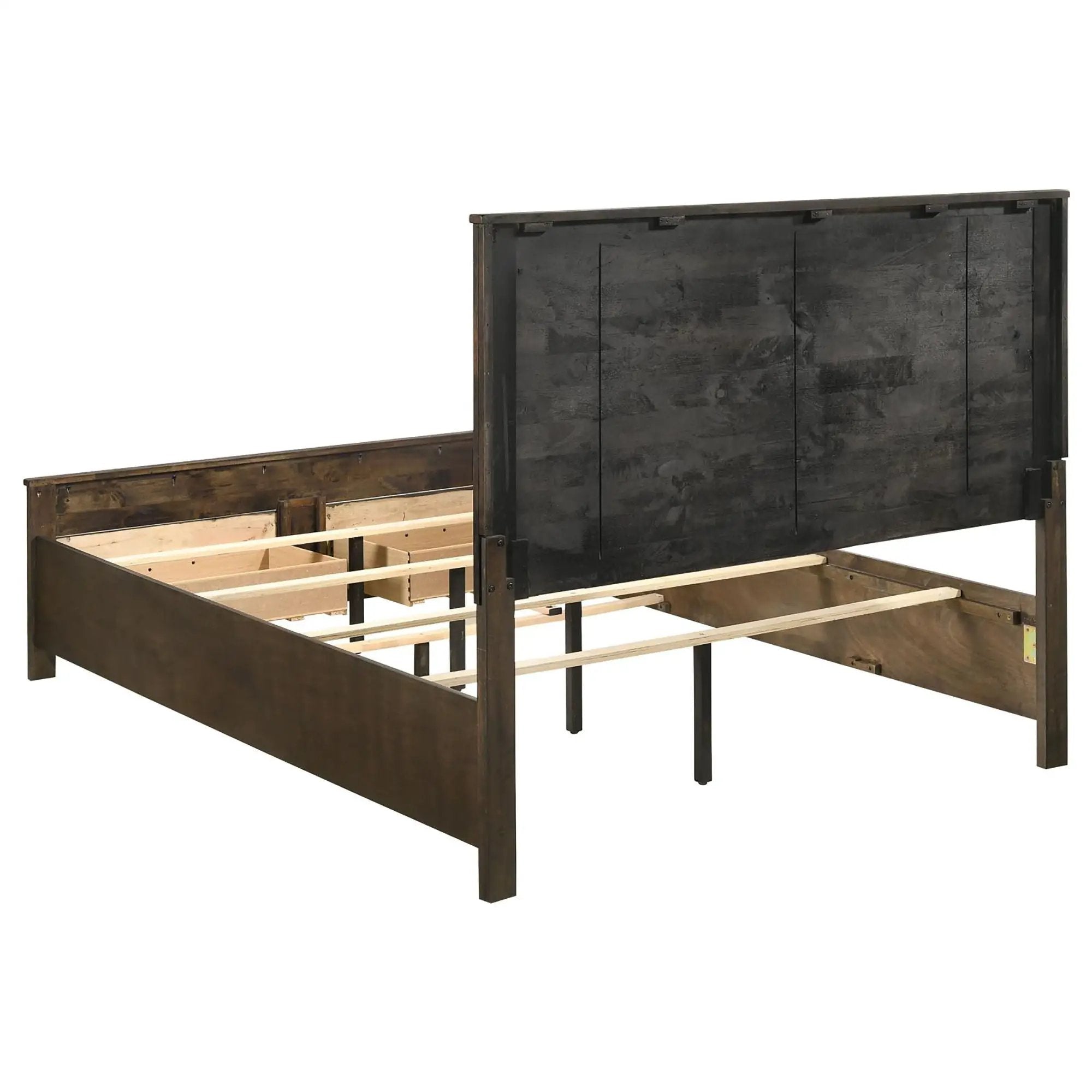 Queen Storage Bed With Platform Design And Drawer Storage - Brown by HouseOfZazla