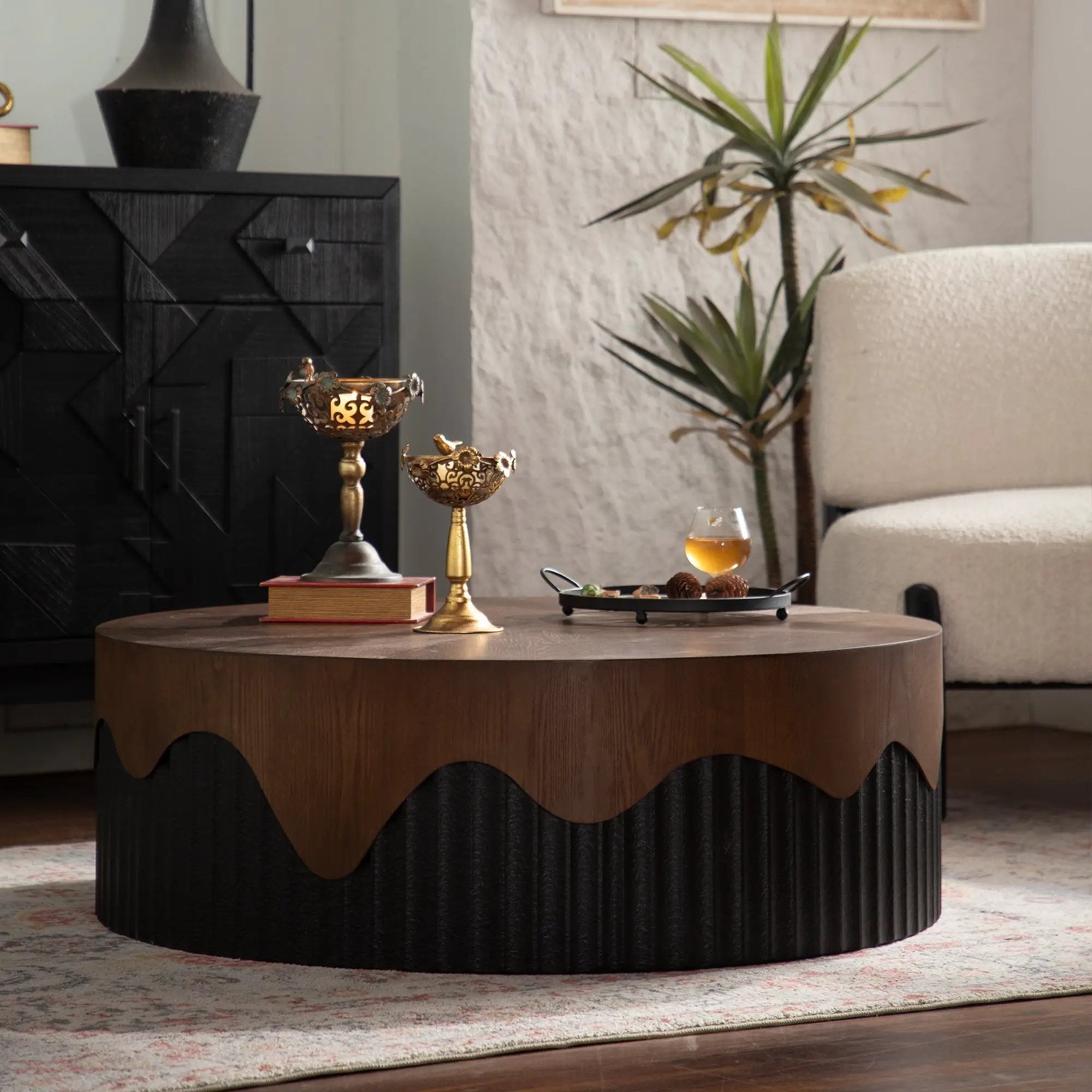38.97' Round Coffee Table Handcrafted by HouseOfZazla