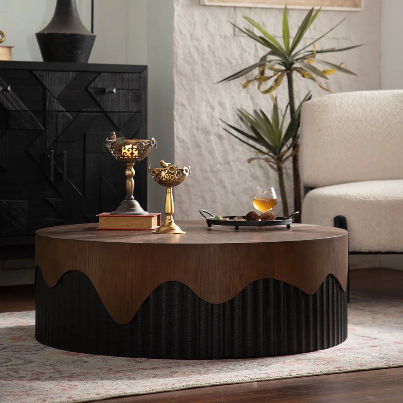 38.97' Round Coffee Table Handcrafted by HouseOfZazla
