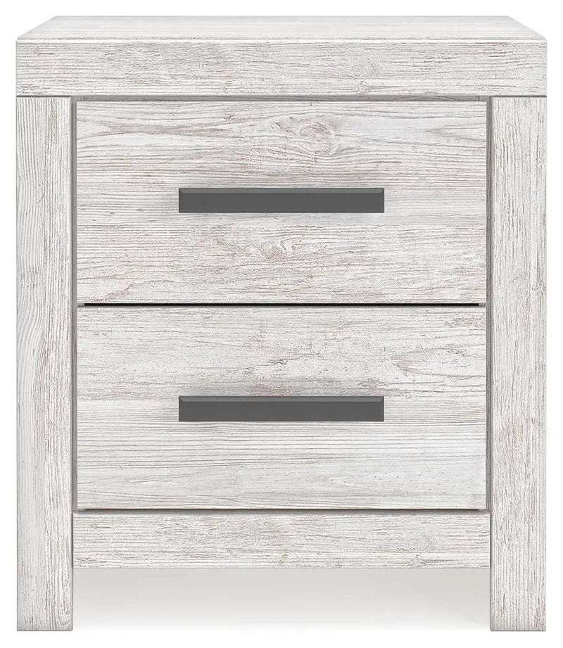 Cayboni - Two Drawer Night Stand - Whitewash by Unique Piece Furniture