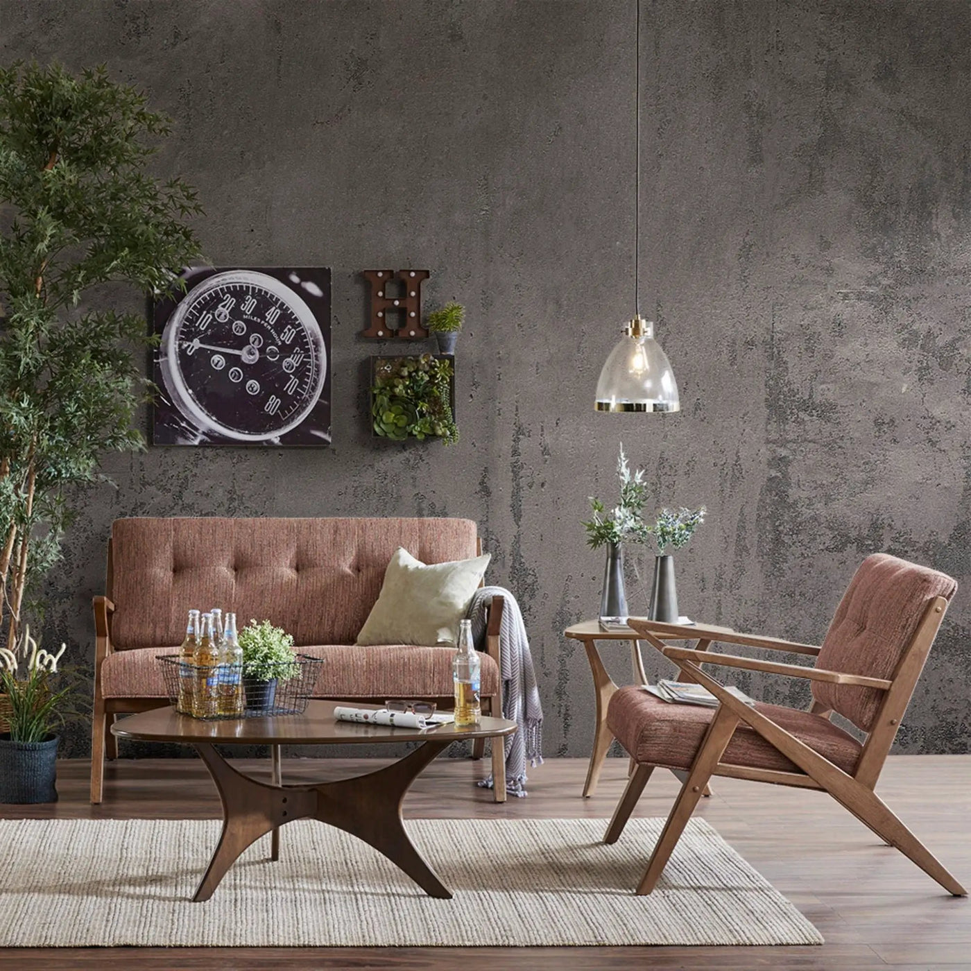 Lounge Chair With Tufted Upholstery And Solid Frame by HouseOfZazla