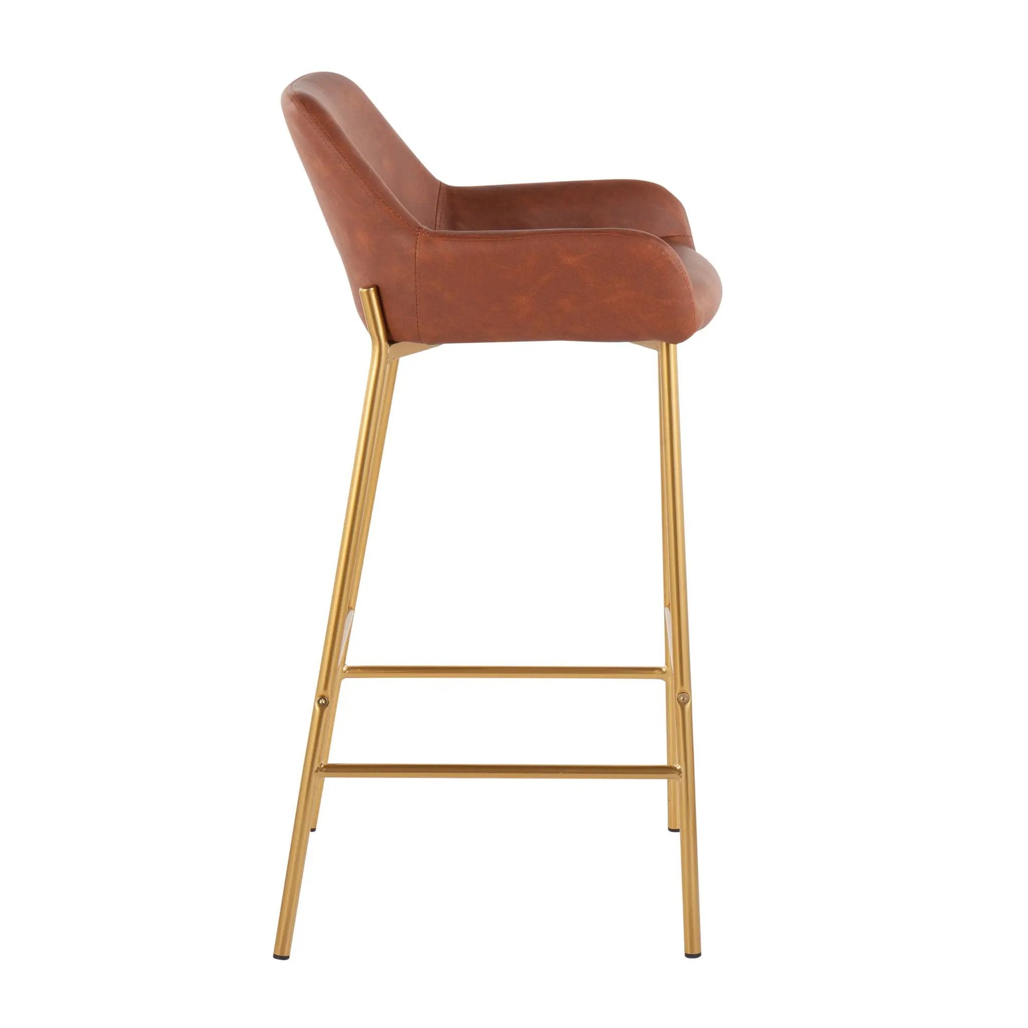 Daniella - Contemporary / Glam Fixed Height Bar Stool (Set of 2) by HouseOfZazla