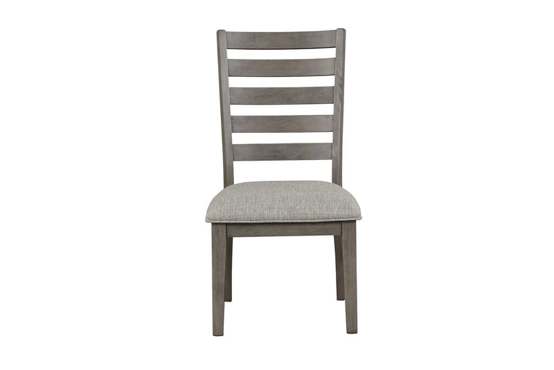 Side Dining Chair With Ladder Back (Set of 2) - Gray by Unique Piece Furniture