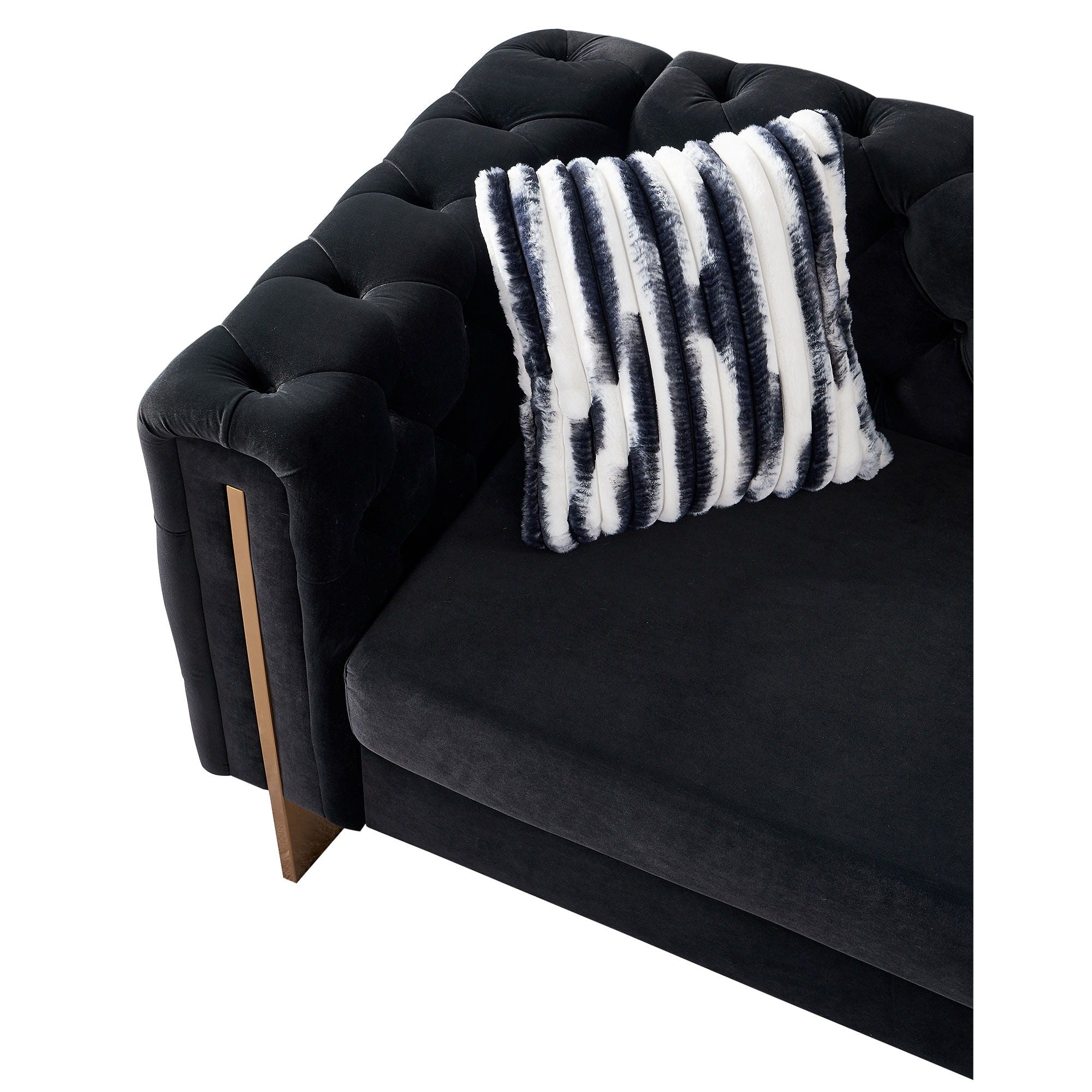 Chesterfield - Modern Tufted Living Room Sofa, 84.25''W Couch by HouseOfZazla