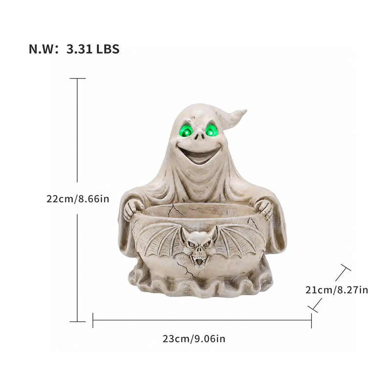 Halloween Ghost Storage Bowl Figurine by HouseOfZazla