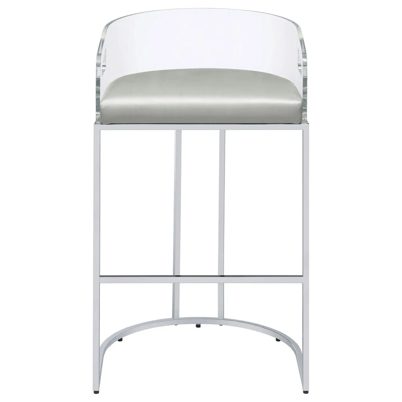 Mello - Upholstered Bar Chair (Set of 2) - Gray