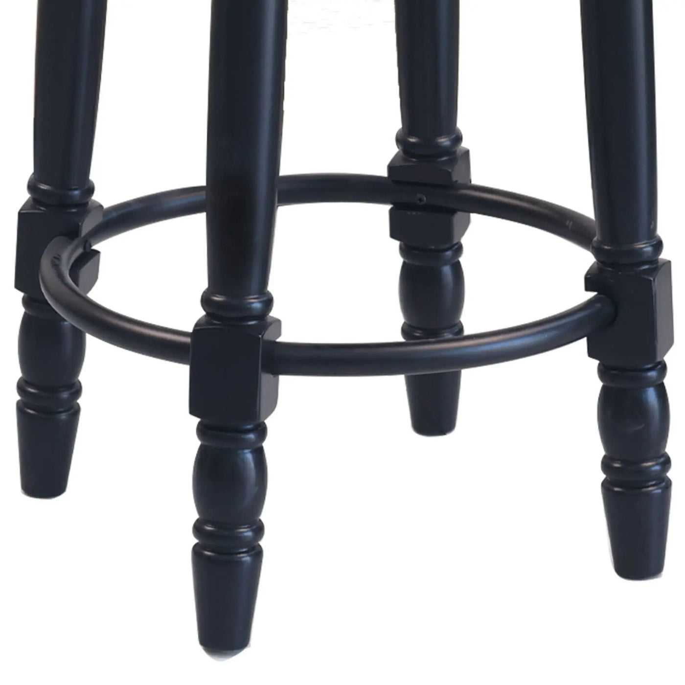 360° Swivel Wooden Barstools With Upholstered Seat, Counter Height (Set of 2) by Unique Piece Furniture