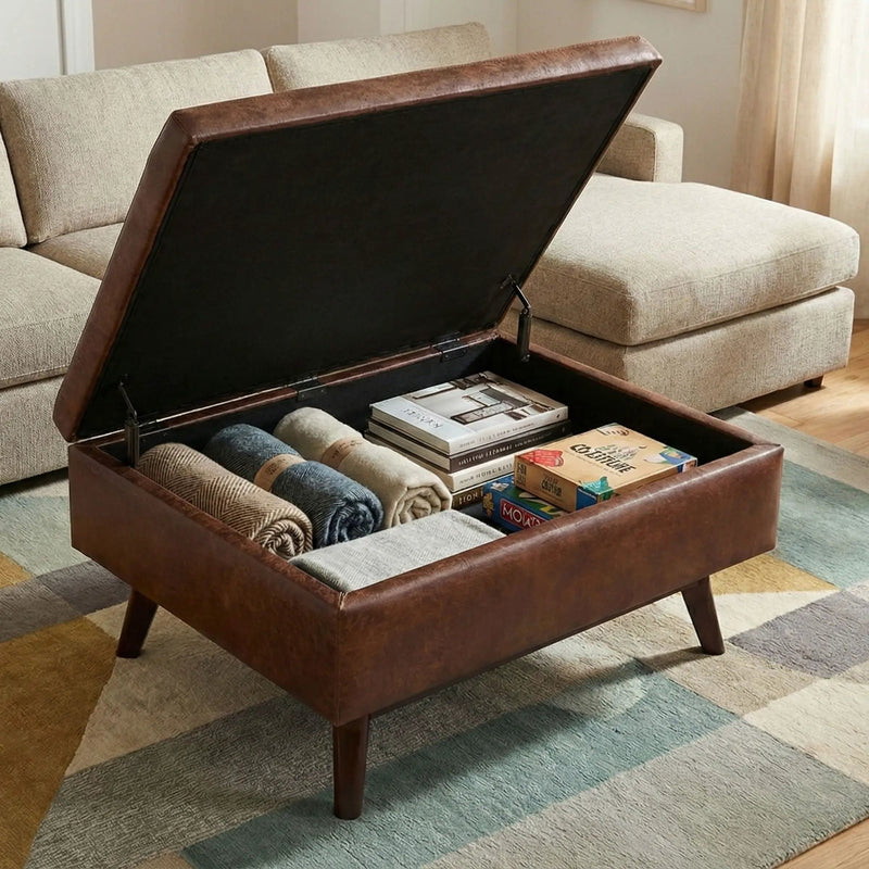 Owen - Upholstered Rectangular Storage Ottoman by Unique Piece Furniture