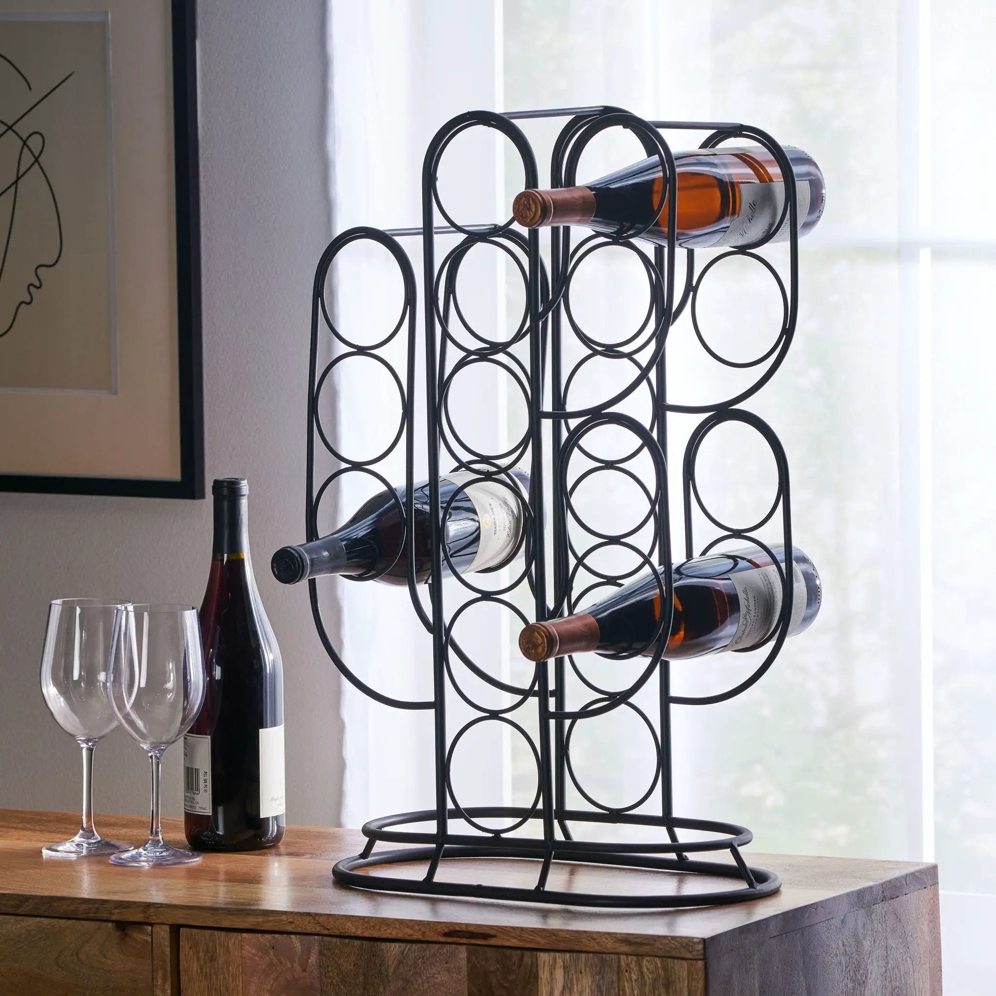 Wine Rack - Black by HouseOfZazla