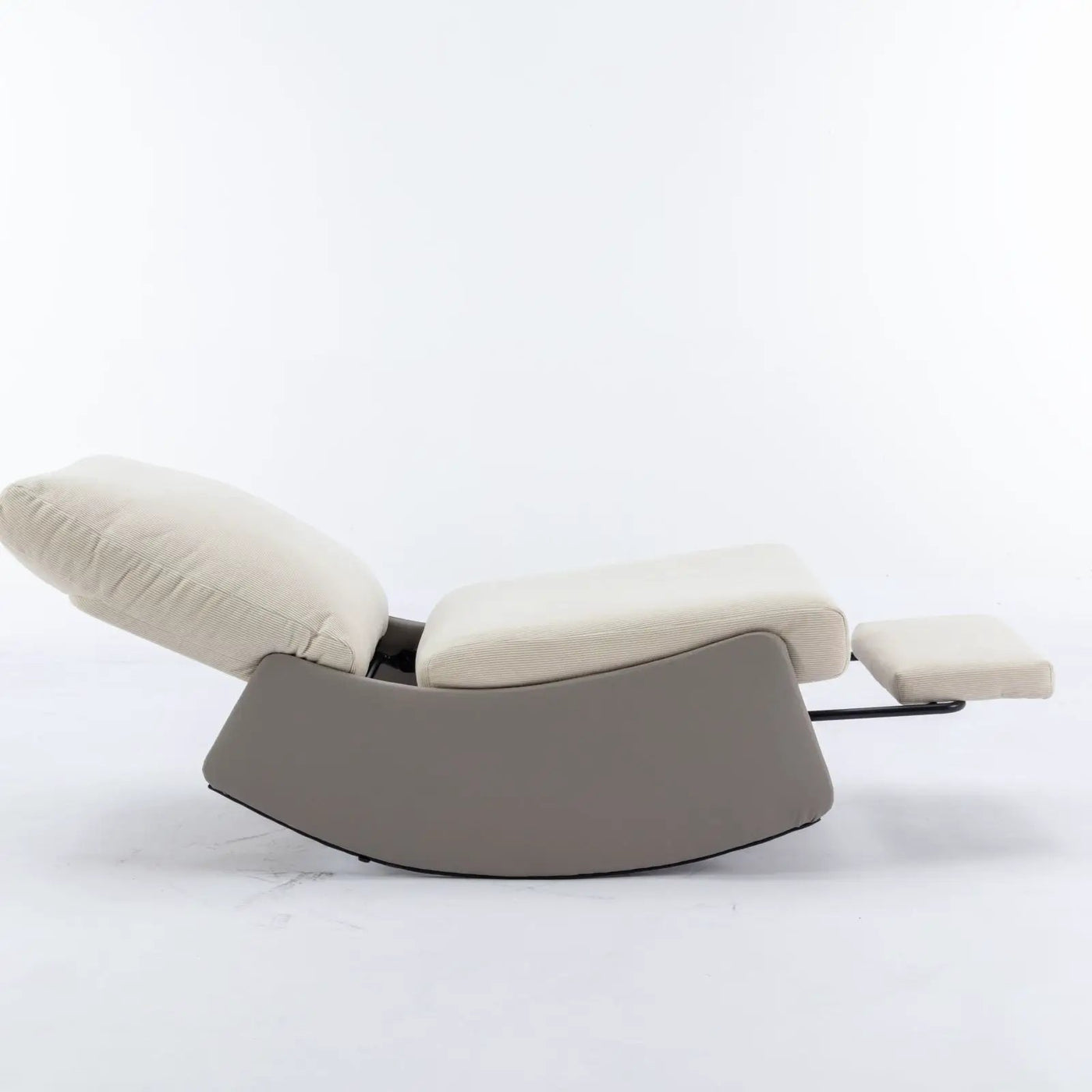 Modern Rocking Chair Recliner, Comfy Rocker Nursery Chair With Footrest, Accent Reading Chair, Upholstered Lounge Chair For Relaxing, Resting, Soft Padded Rocker For Indoor Living Room Bedroom by Unique Piece Furniture
