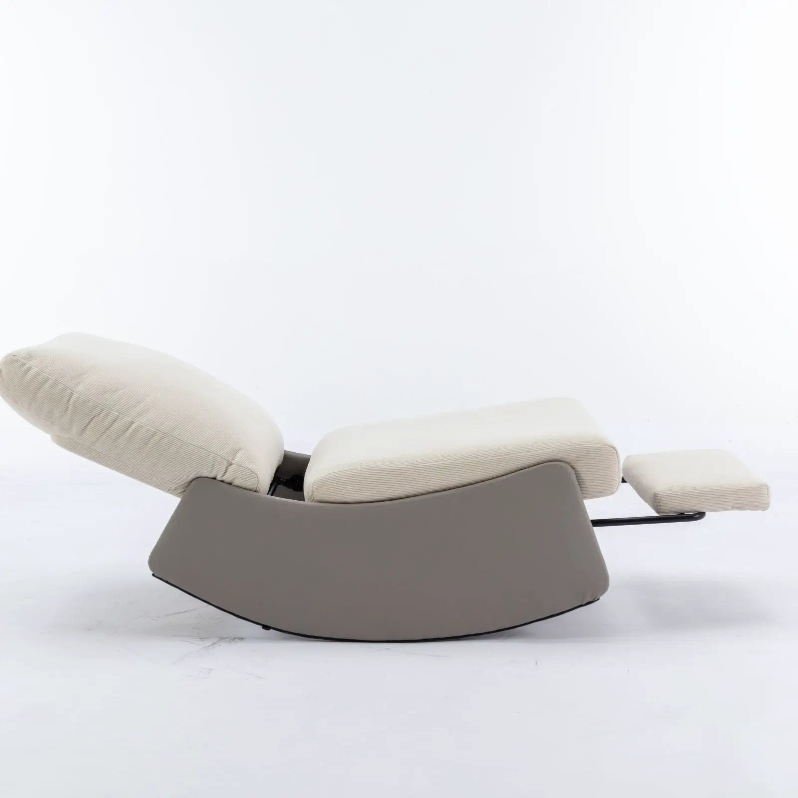 Modern Rocking Chair Recliner, Comfy Rocker Nursery Chair With Footrest, Accent Reading Chair, Upholstered Lounge Chair For Relaxing, Resting, Soft Padded Rocker For Indoor Living Room Bedroom by Unique Piece Furniture