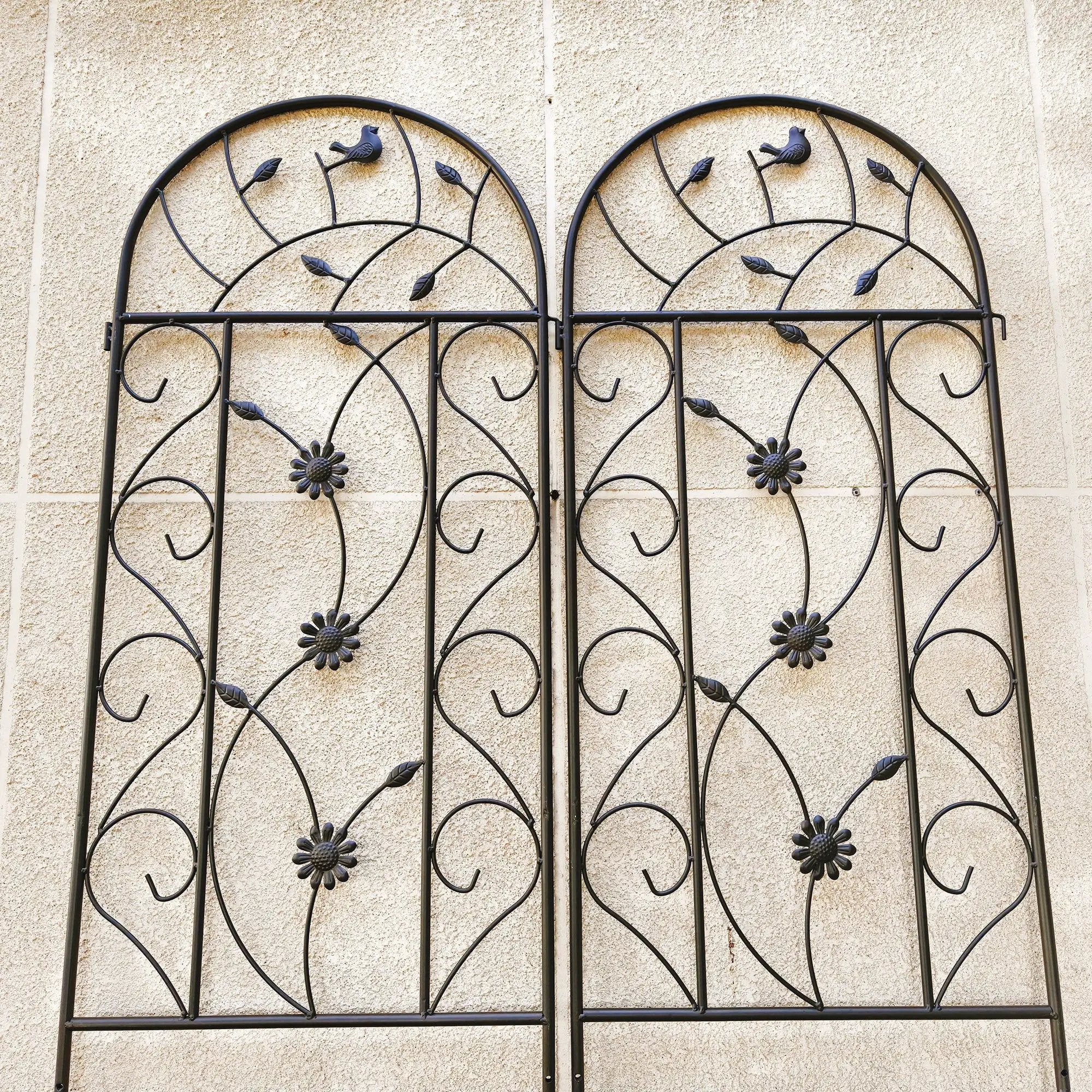 4 Pack Metal Garden Trellis 86.7" x 19.7" Rustproof for Climbing Plants by HouseOfZazla