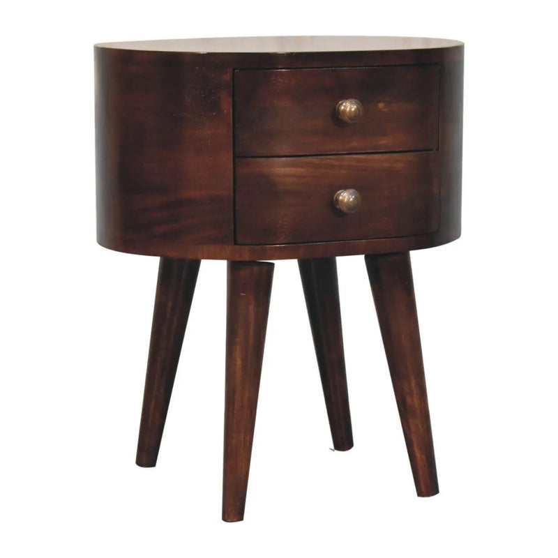 Rounded Bedside Table by Unique Piece Furniture