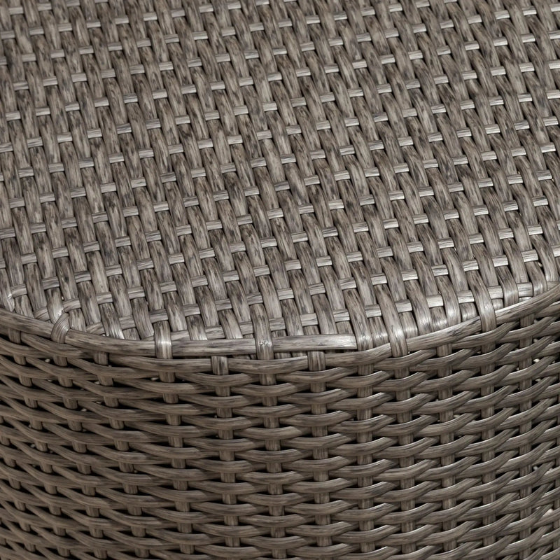 Keaton Barrel Side Table Gray by HouseOfZazla