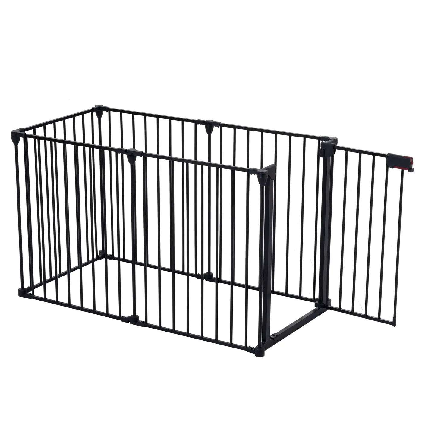 Adjustable Safety Gate Play Yard Metal Doorways Fireplace Fence Christmas Tree Fence Gate For House Stairs Gate Prohibited Area Fence by HouseOfZazla