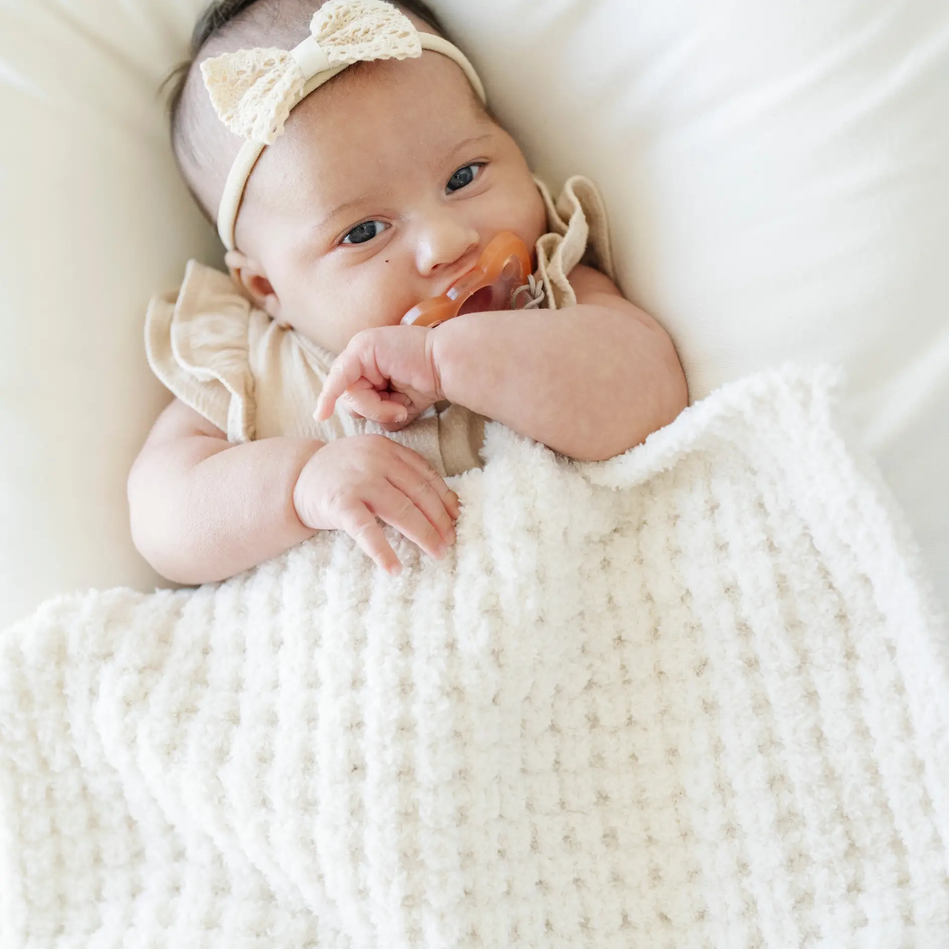 Waffle Knit Mini Blankets by HouseOfZazla