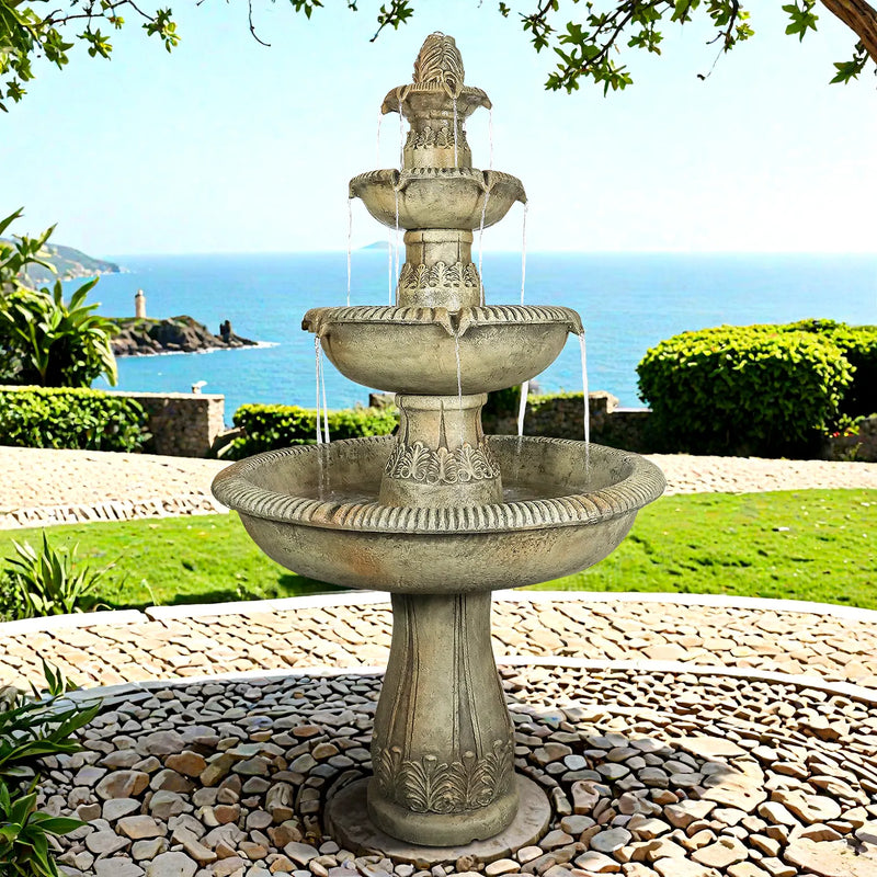 Concrete Heritage 3 Tier Outdoor Water Fountain 63 in., photo 3 of 3