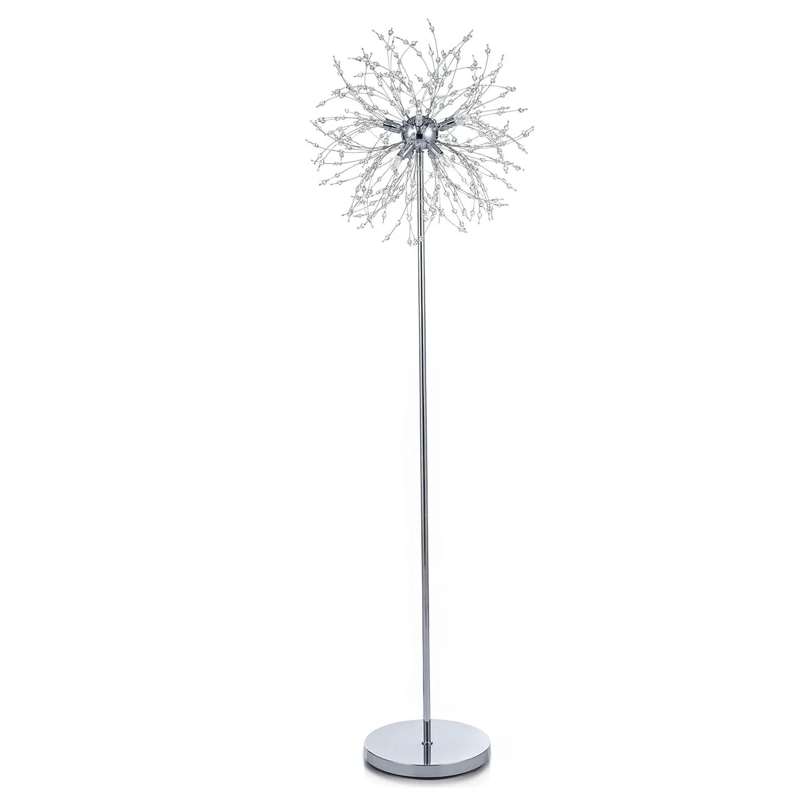 63-Inch Crystal Floor Lamp with Acrylic Crystals by DirectDeals
