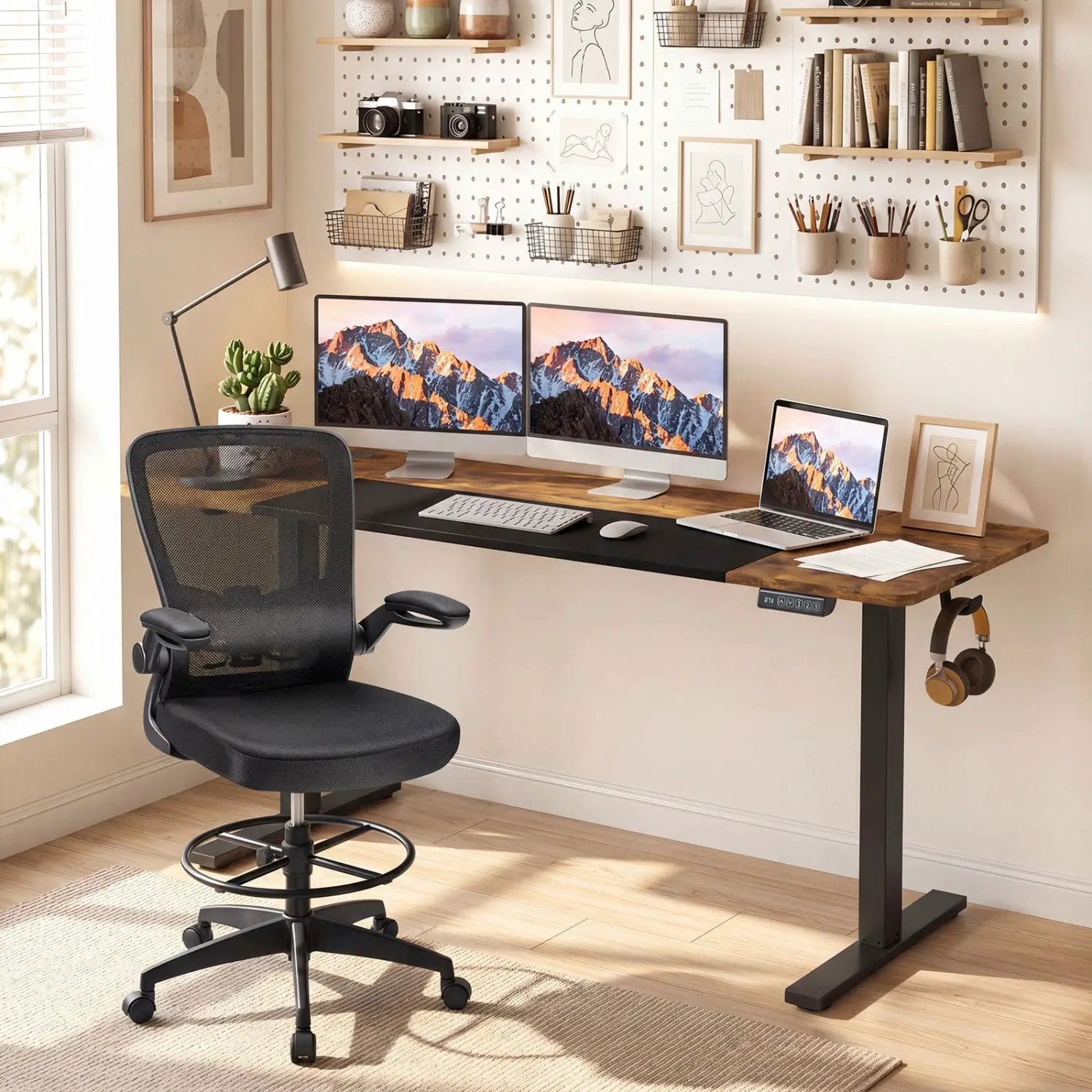 Electric Standing Desk 63x24 Inch with Memory Presets by DirectDeals