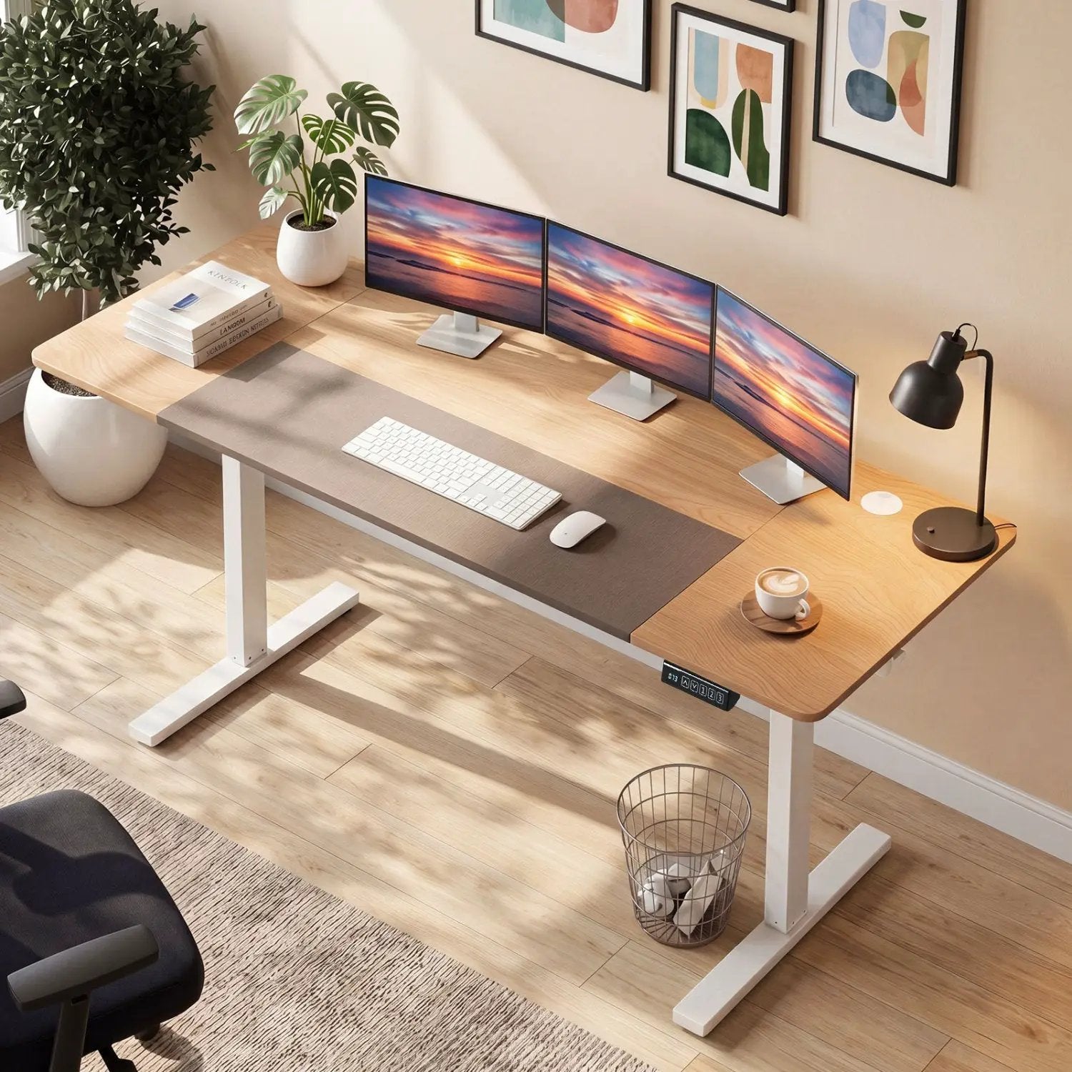 Electric Standing Desk 63x24 Inch with Memory Presets by DirectDeals