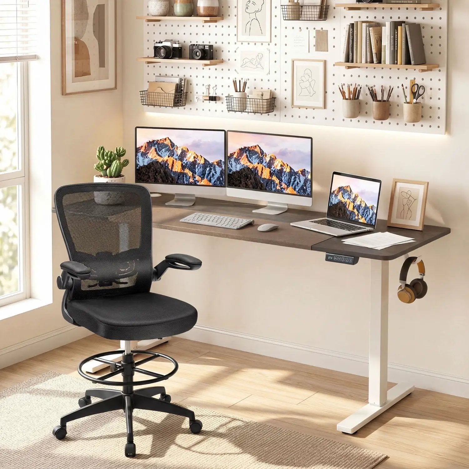 Electric Standing Desk 63x24 Inch with Memory Presets by DirectDeals