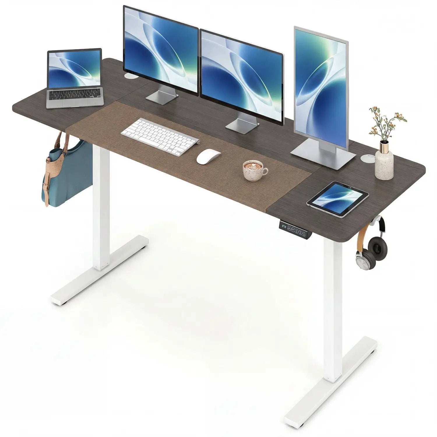 Electric Standing Desk 63x24 Inch with Memory Presets by DirectDeals