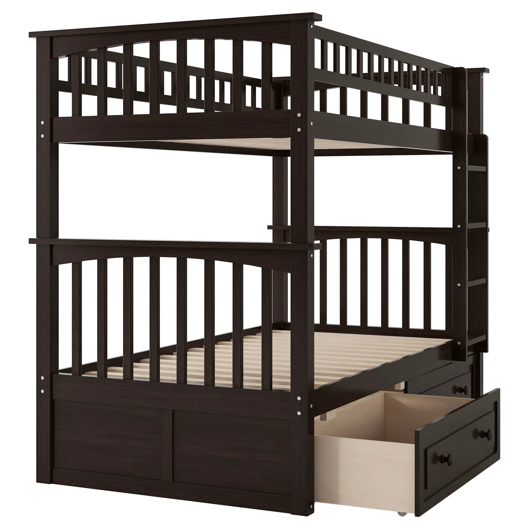 Bunk Bed With Drawers, Convertible Design by Unique Piece Furniture