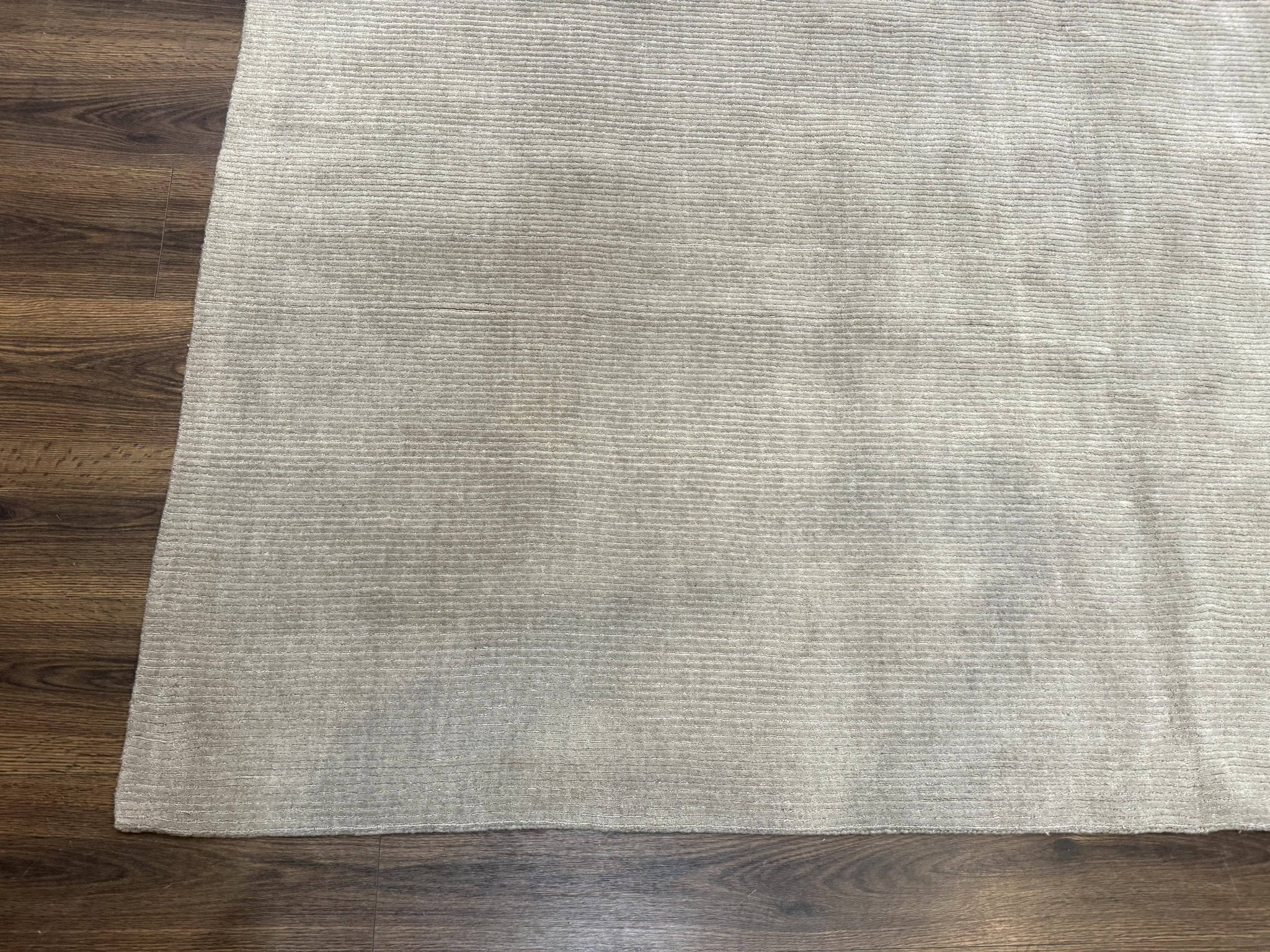Tibetan Rug 8x10 Taupe Handmade Wool Modern Contemporary Carpet by Jewel Rugs