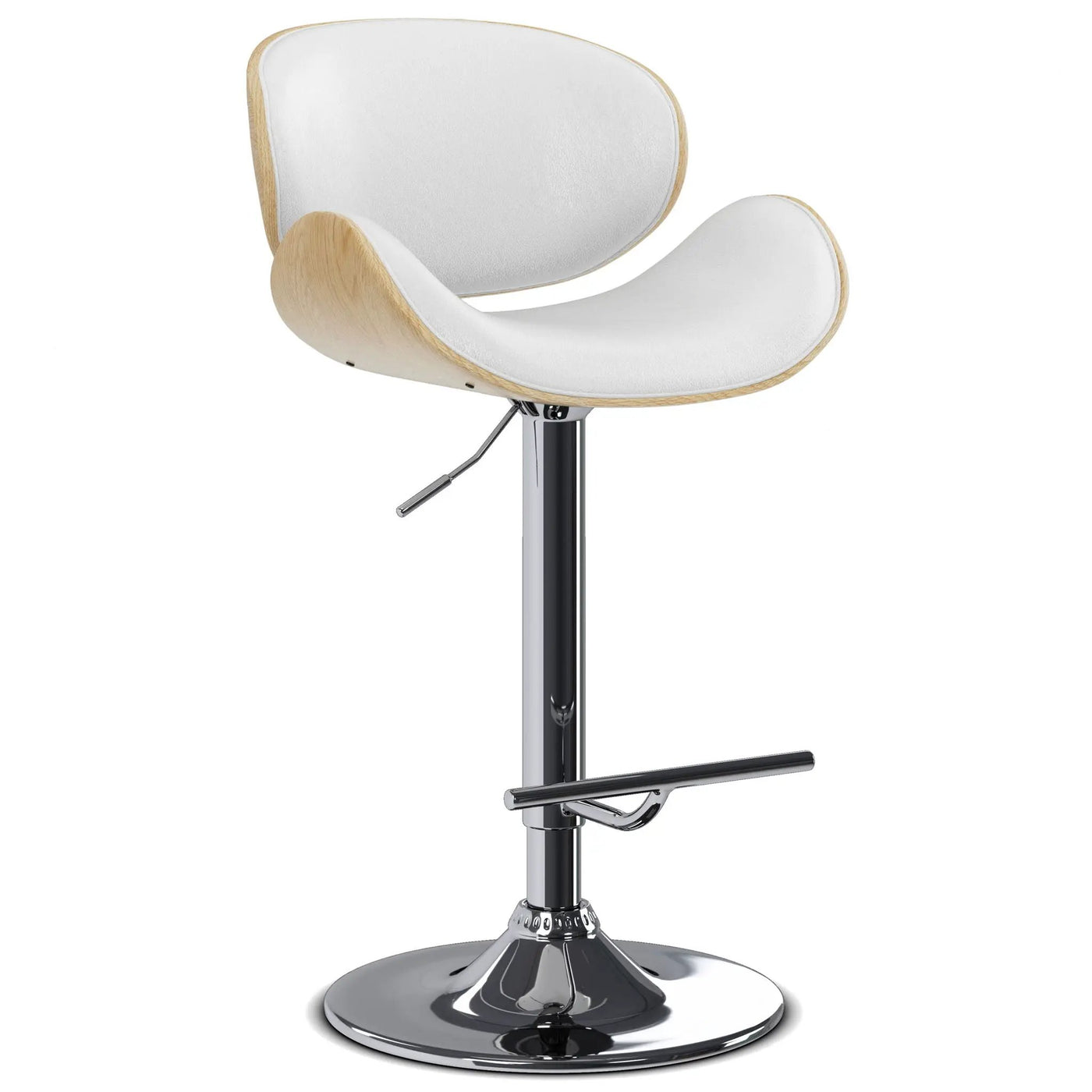 Marana - Handcrafted Bentwood Adjustable Swivel Bar Stool by HouseOfZazla