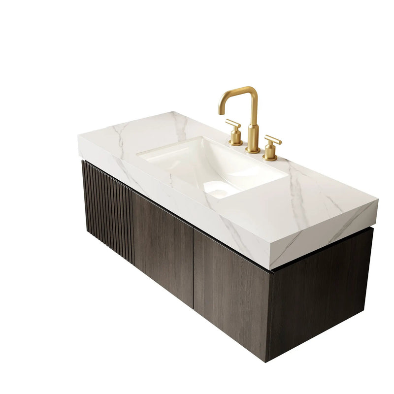 48" MURI Carrara Bathroom Vanity by HouseOfZazla