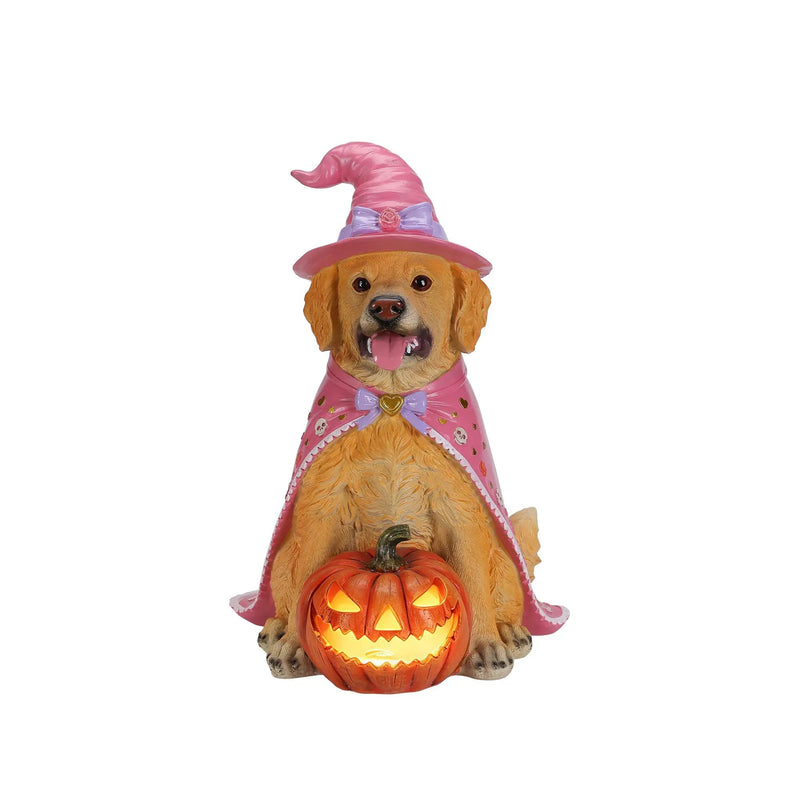 Halloween Golden Retriever Dog Statue by HouseOfZazla