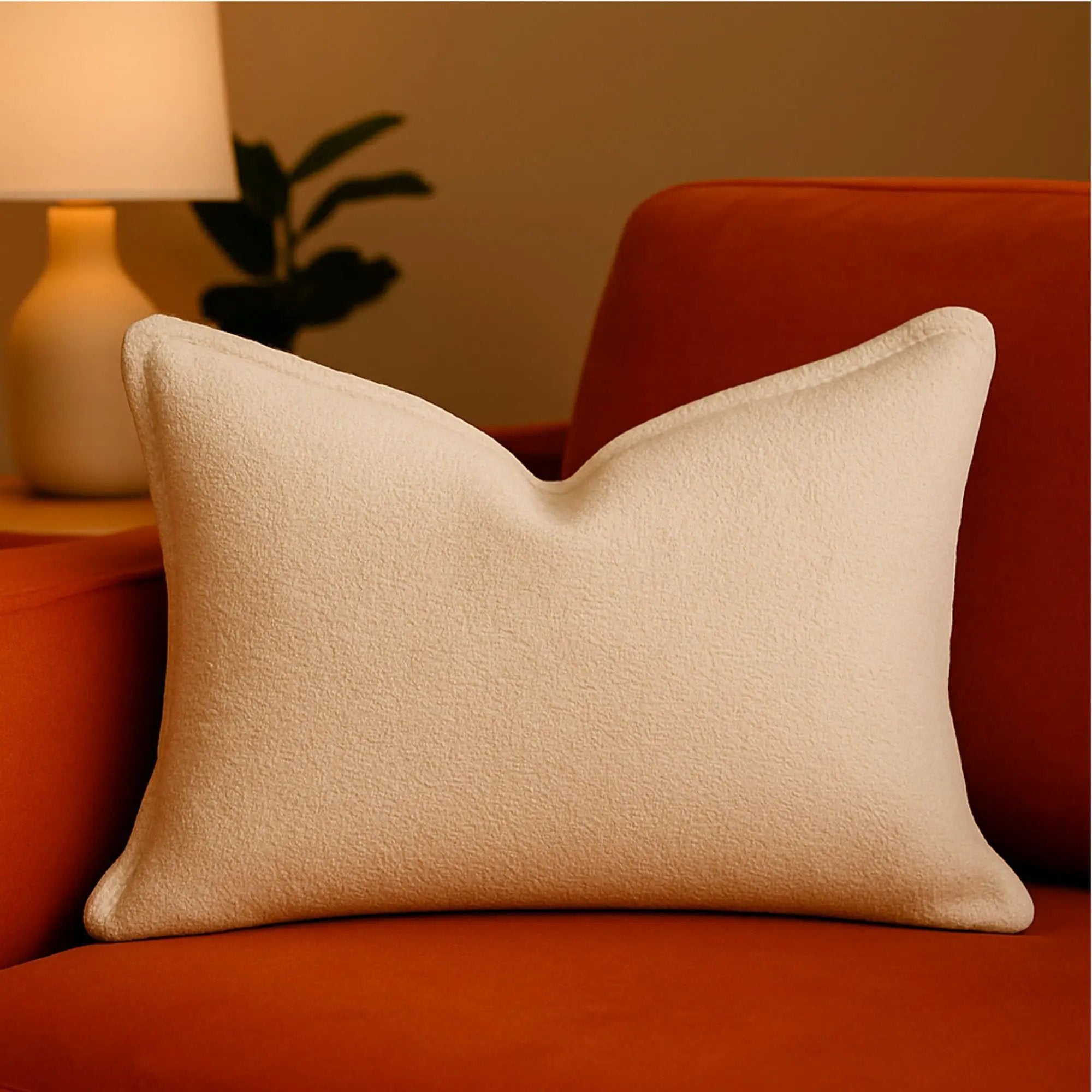 Homey Cozy - Comfort Textured Throw Pillow - Ivory by Unique Piece Furniture