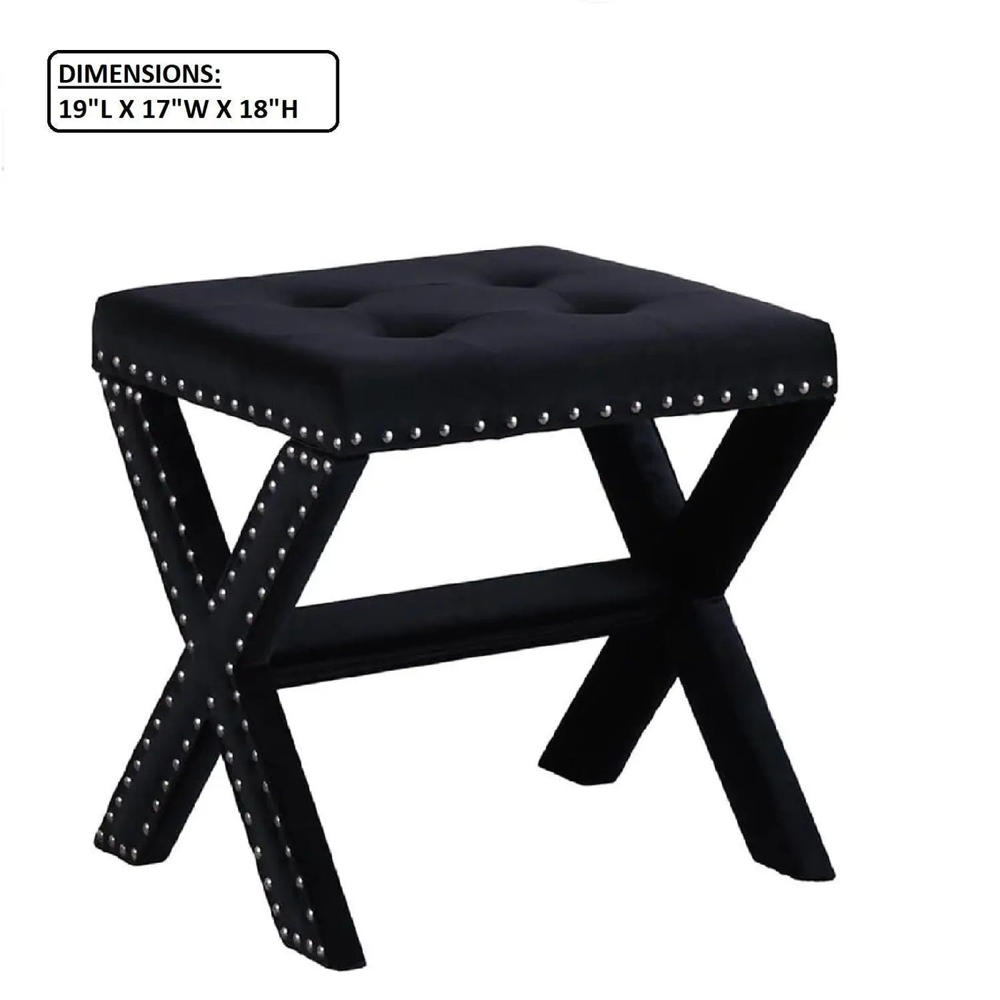 Upholstered Accent Bench With Nailhead Trim by Unique Piece Furniture