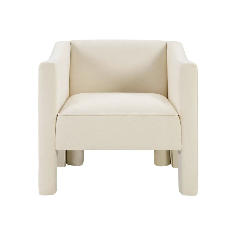 Barrel Accent Chair With Enclosed Arms by HouseOfZazla