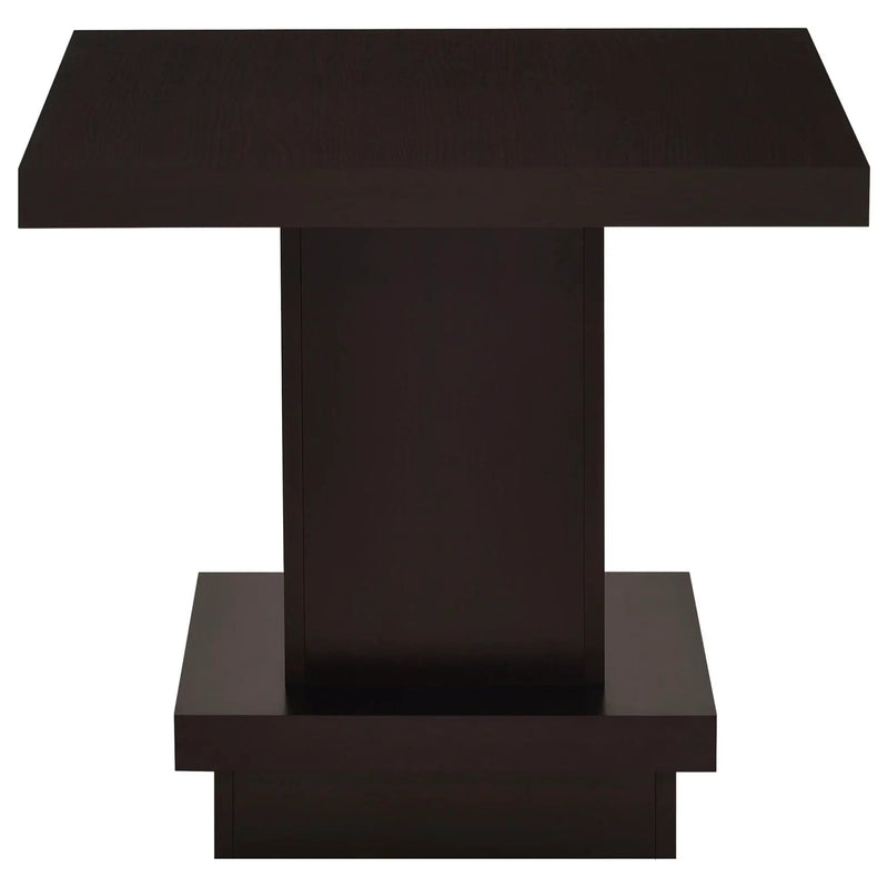Reston 3-piece Square Coffee and End Table Set Cappuccino by Unique Piece Furniture