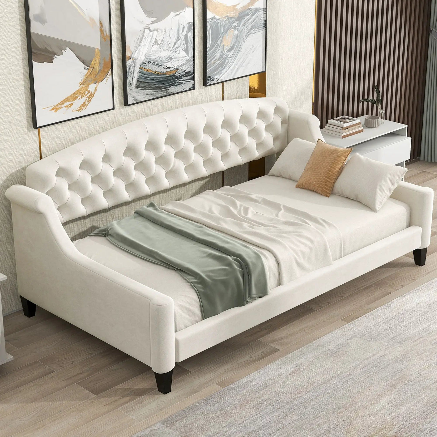 Modern Tufted Button Daybed by Unique Piece Furniture
