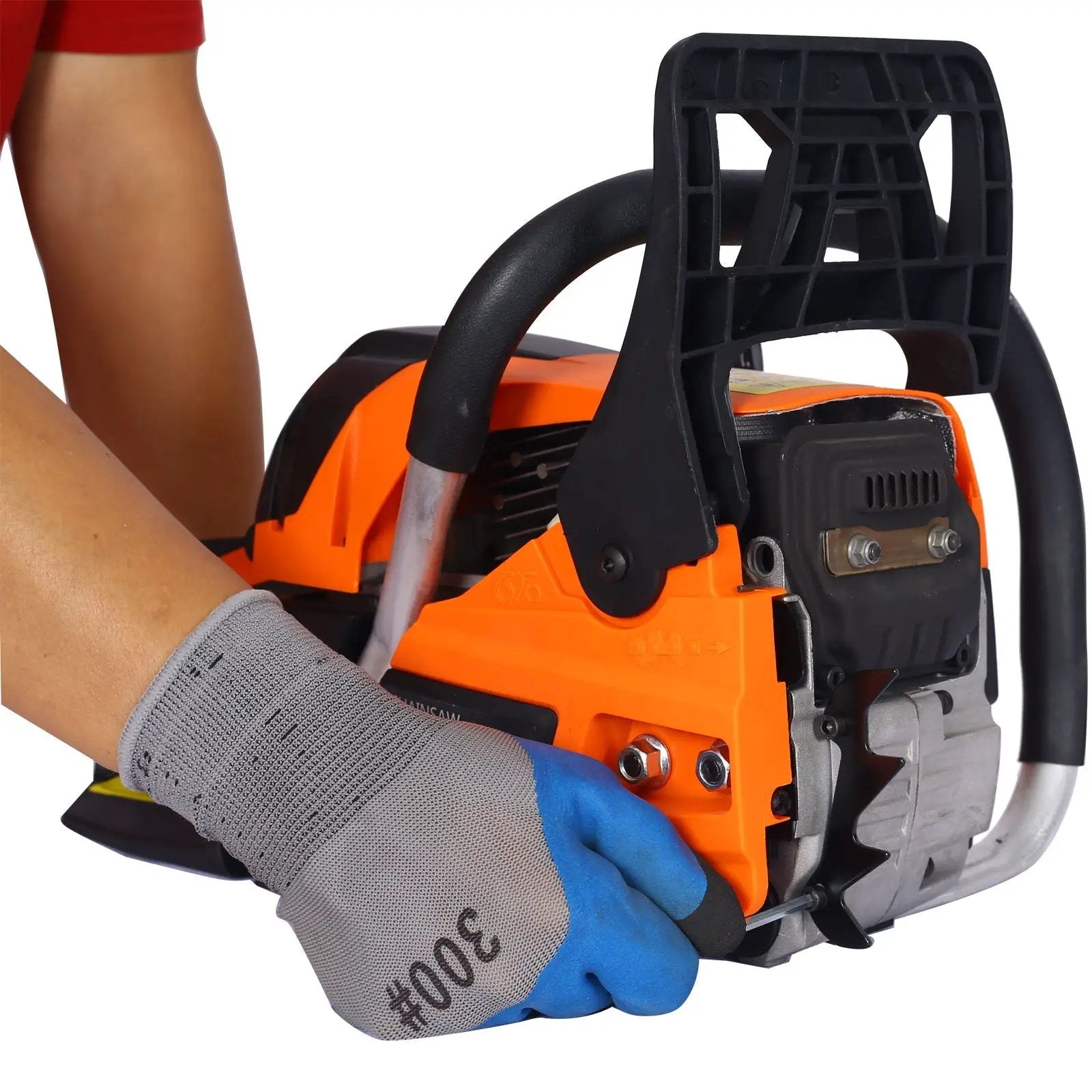 58Cc Gasoline Chainsaw 20" Bar For Wood Cutting With Oregon Chain And Bar - Orange by HouseOfZazla