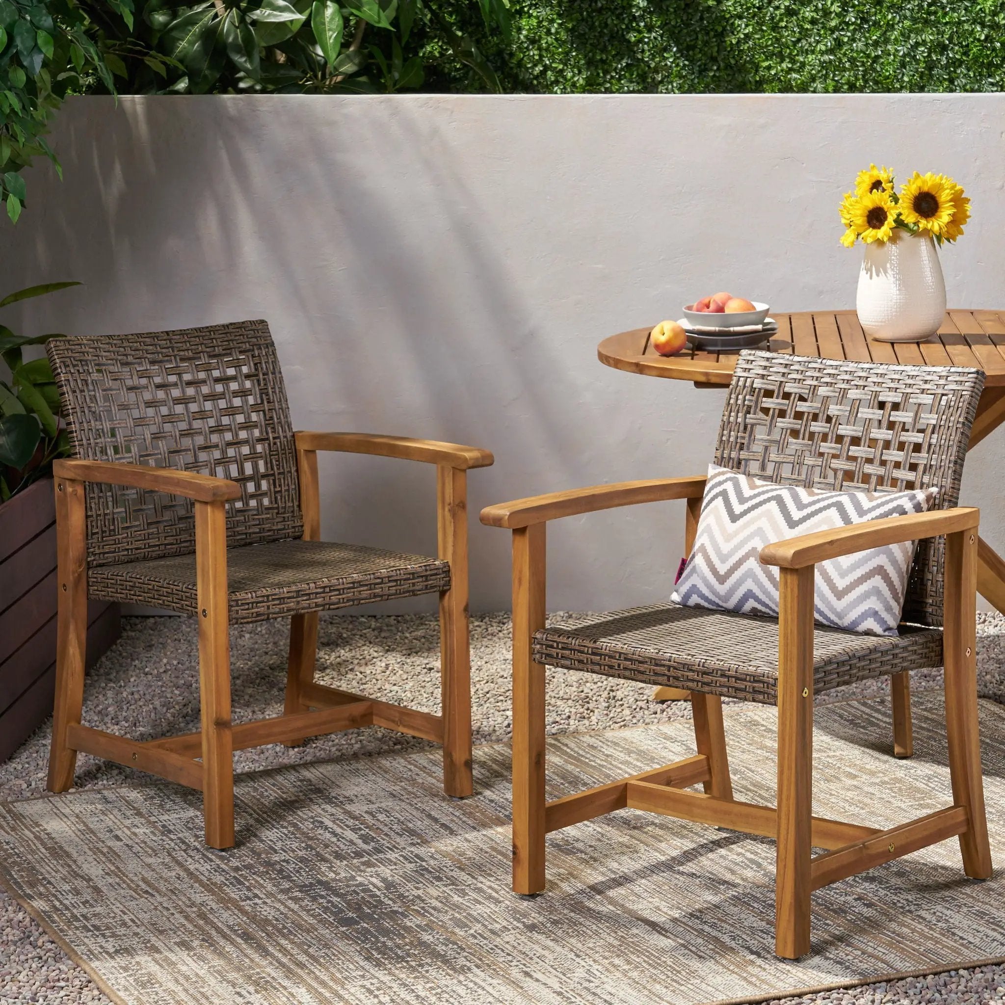 Hampton Dining Chair Set of 2 - Brown by HouseOfZazla